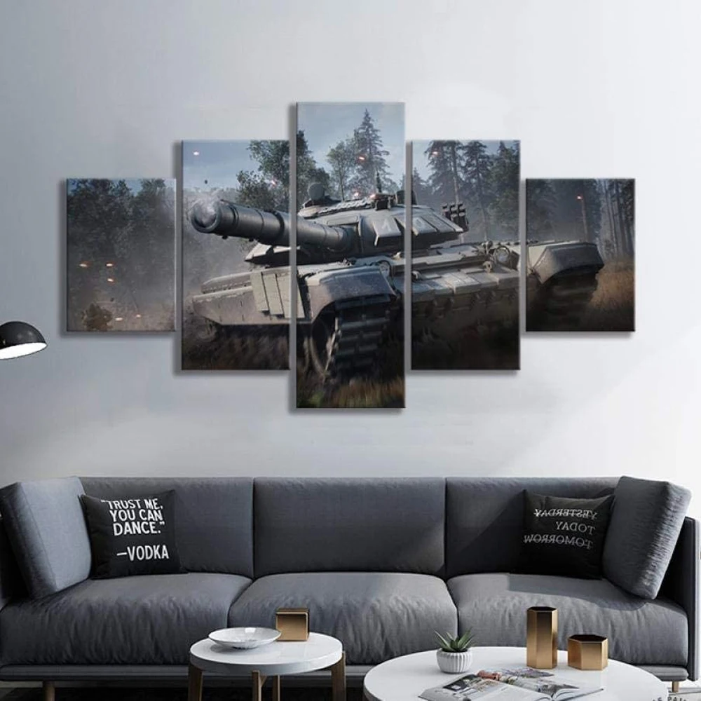 5 Piece Wall Art Canvas Game Pictures Battlefield Tiger Tank Posters And Prints Modern Living Room Wall Decoration Paintings 
5 Piece Wall Art Canvas Game Pictures Battlefield Tiger Tank Posters And Prints Modern Living Room Wall Decoration Paintings