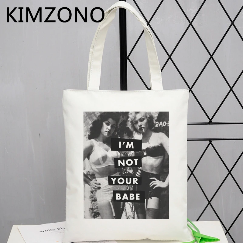 Feminist shopping bag grocery shopping shopper bolsa reusable shopper bag woven net shoping sac toile
Feminist shopping bag grocery shopping shopper bolsa reusable shopper bag woven net shoping sac toile