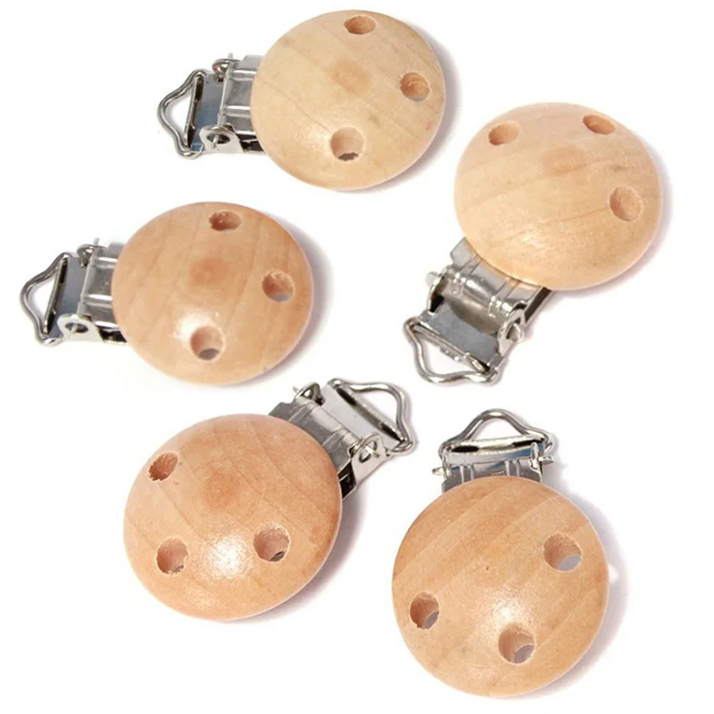 5pcs/lot Metal Wooden Baby Pacifier Clips Solid Color Holders Cute Infant Soother Clasps Holders Accessories
5pcs/lot Metal Wooden Baby Pacifier Clips Solid Color Holders Cute Infant Soother Clasps Holders Accessories