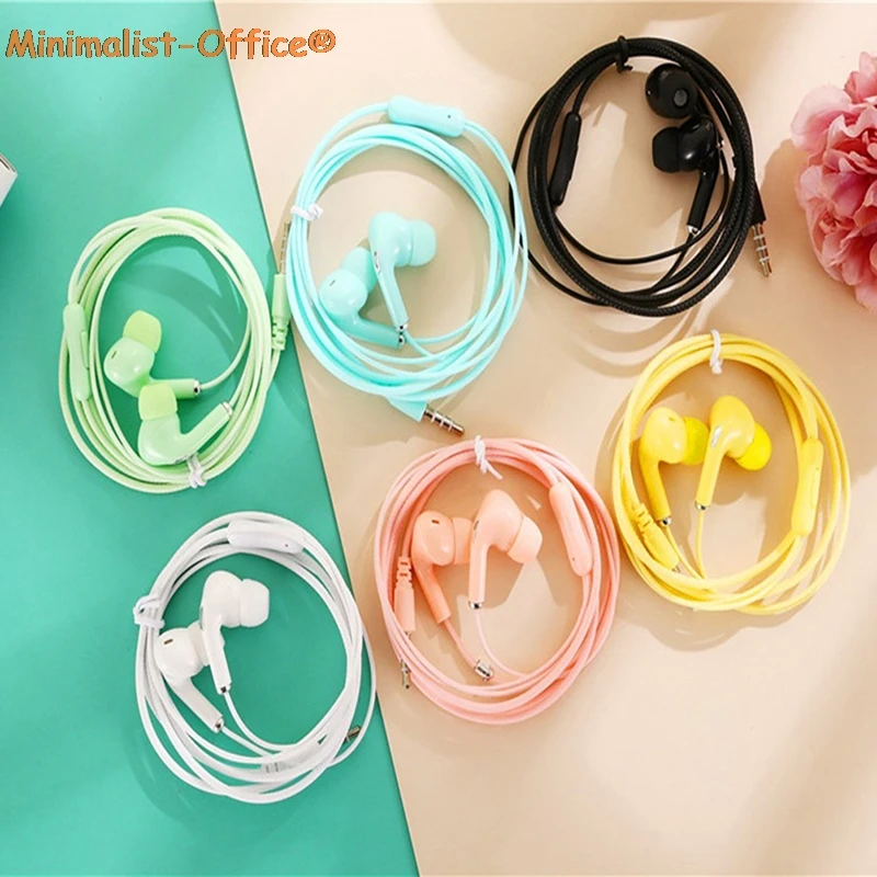 1pc Wired Headphone 3.5MM In-ear Earphones with Microphone Hifi Earpiece Headset
1pc Wired Headphone 3.5MM In-ear Earphones with Microphone Hifi Earpiece Headset