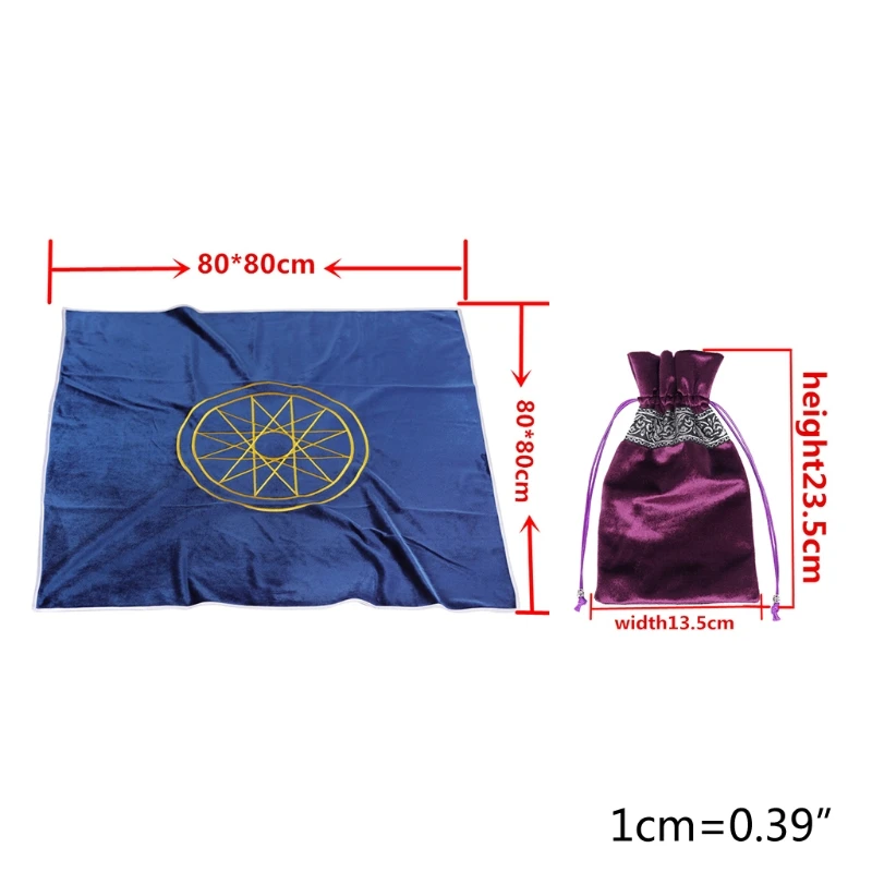 Art Divination Velvet Table Cloth Pagan Altar Astrology Tablecloth with Cards Bag 80x80cm
Art Divination Velvet Table Cloth Pagan Altar Astrology Tablecloth with Cards Bag 80x80cm