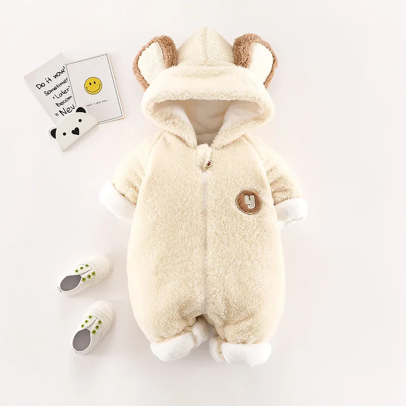 Romper Baby Onesies Plus Velvet To Keep Warm Newborn Baby Romper Autumn and Winter Clothes Out and Thicken The Clothes Am*
Romper Baby Onesies Plus Velvet To Keep Warm Newborn Baby Romper Autumn and Winter Clothes Out and Thicken The Clothes Am*
