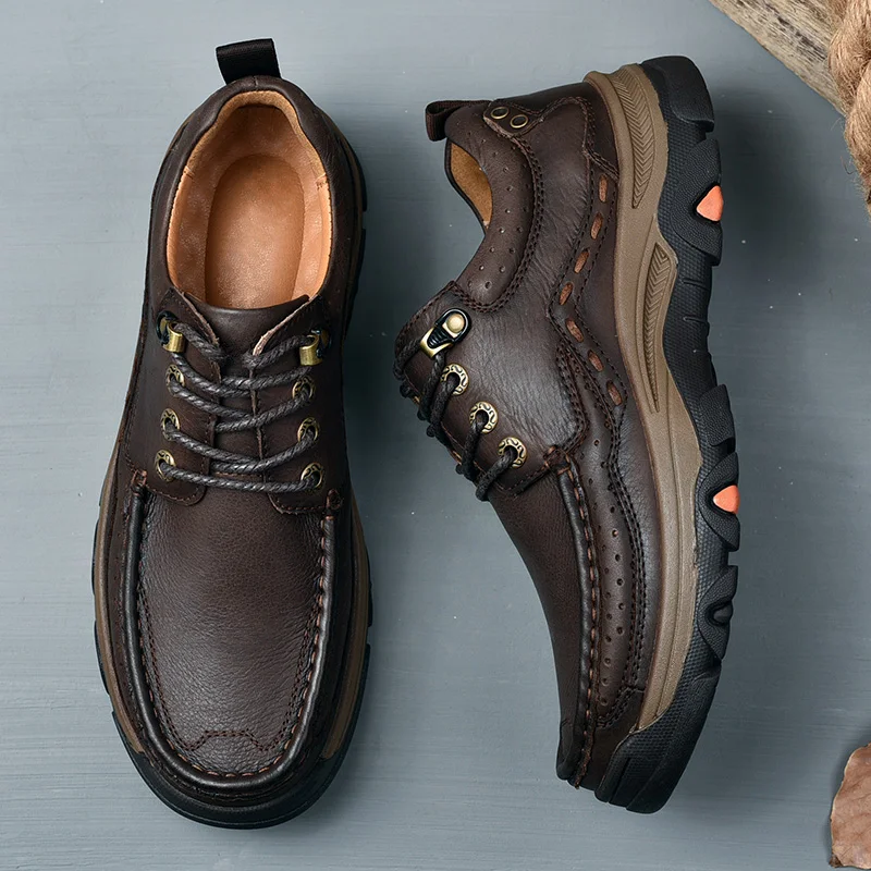 Fashion Man Shoes Genuine Leather Snekaers for Men Full Grain Cow Leather Lace Up Casual Formal Dress Brown Shoes *
Fashion Man Shoes Genuine Leather Snekaers for Men Full Grain Cow Leather Lace Up Casual Formal Dress Brown Shoes *