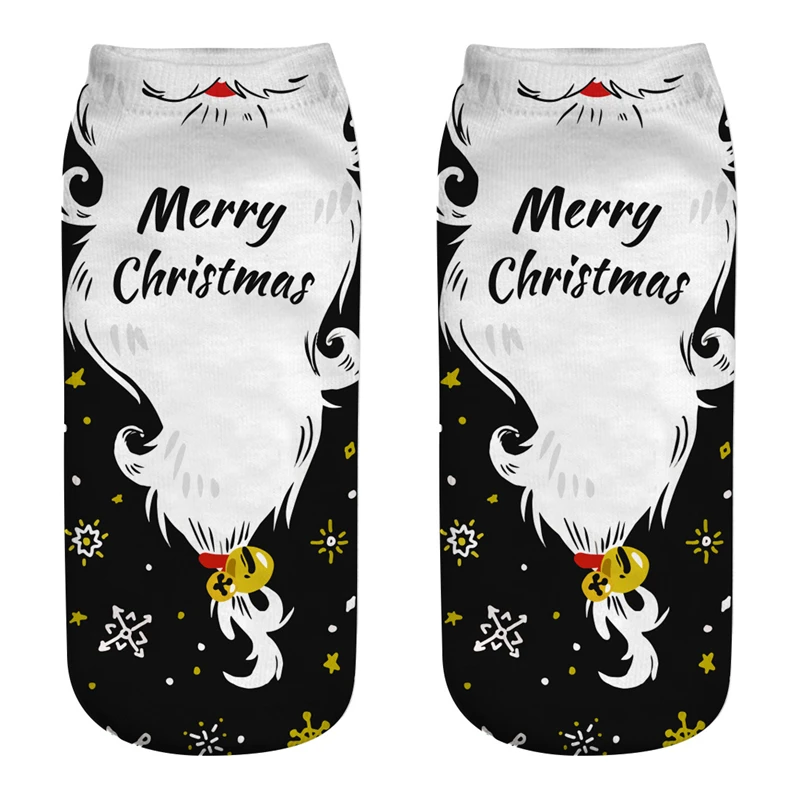 Christmas sock Cartoons Harajuku Patterned Print Cotton Short Stockings Street Style Autumn Winter Gift For A Man Women's Socks 
Christmas sock Cartoons Harajuku Patterned Print Cotton Short Stockings Street Style Autumn Winter Gift For A Man Women's Socks