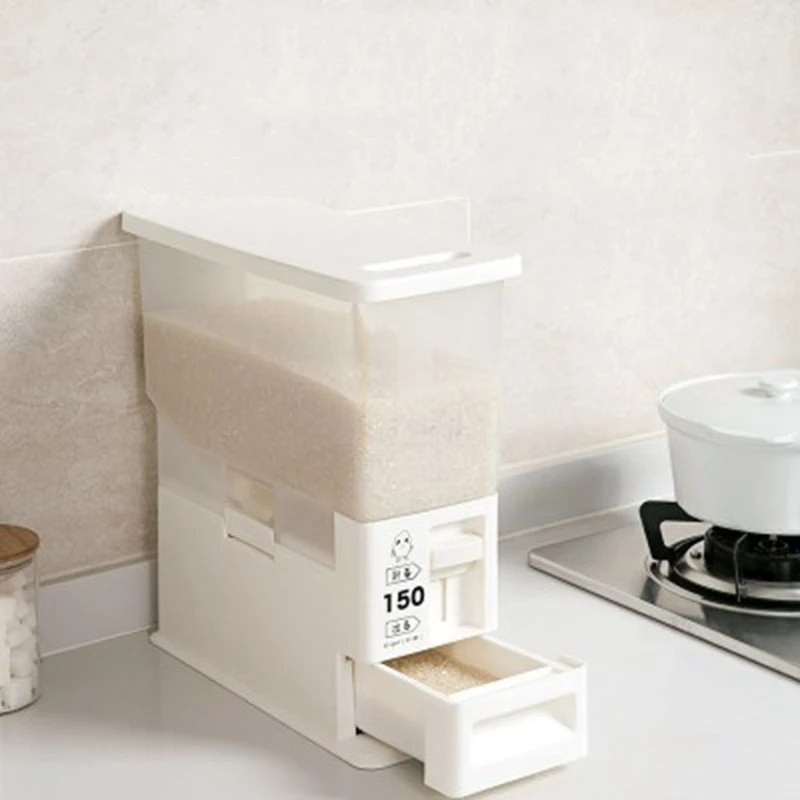 5Kg Rice Dispenser, Rice Storage Container, Metering Rice Cylinder, Moisture-Proof Insect-Proof Sealed Rice Barrel 
5Kg Rice Dispenser, Rice Storage Container, Metering Rice Cylinder, Moisture-Proof Insect-Proof Sealed Rice Barrel