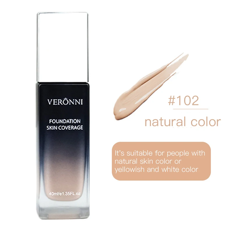 VERONNI Liquid Foundation Professional Makeup Base Oil Free Full Coverage Concealer Long Lasting Liquid Foundation Cosmetics
VERONNI Liquid Foundation Professional Makeup Base Oil Free Full Coverage Concealer Long Lasting Liquid Foundation Cosmetics