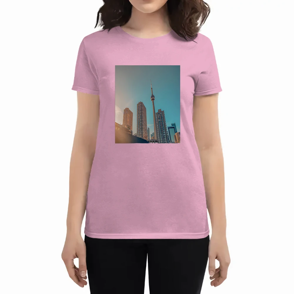 Toronto Ontario Canada City Print Woman t-shirt Spring Summer Clothes Short Sleeve Cotton Tshirt Soft Casual T Shirt Women 
Toronto Ontario Canada City Print Woman t-shirt Spring Summer Clothes Short Sleeve Cotton Tshirt Soft Casual T Shirt Women