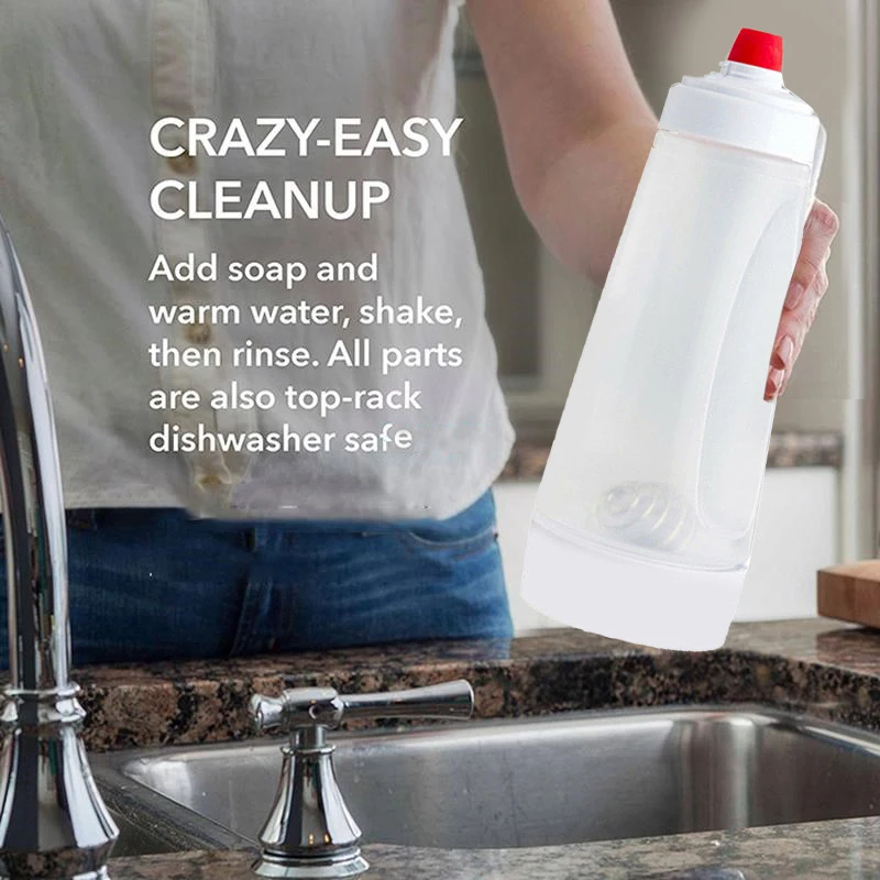 Useful Hand Batter Dispenser Mixing Bottle Cupcake Muffin Tool Pancake Waffle Batter Shaker Bottle Kitchen Tools with Scale
Useful Hand Batter Dispenser Mixing Bottle Cupcake Muffin Tool Pancake Waffle Batter Shaker Bottle Kitchen Tools with Scale