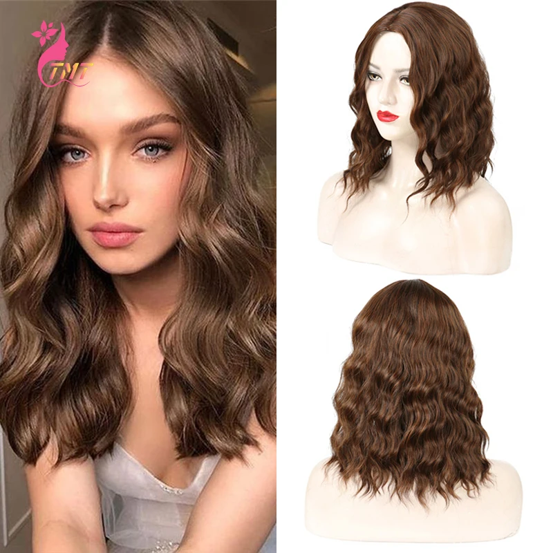 Short Wavy Synthetic Wig Curly Middle Part Bob Wigs For Women Ombre Blond Pink Blue Black Heat Resistant Cosplay Wig
Short Wavy Synthetic Wig Curly Middle Part Bob Wigs For Women Ombre Blond Pink Blue Black Heat Resistant Cosplay Wig