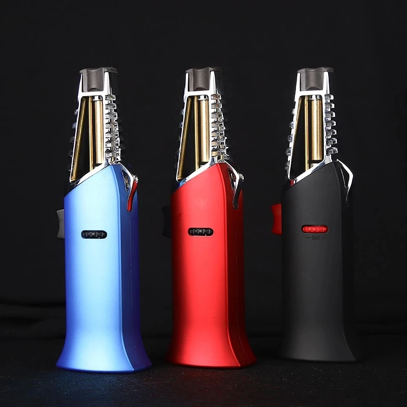 Turbine Straight Butane Lighter Metal Windproof 1300C Lighter Kitchen Outdoor Barbecue Gift for Men Cigar Accessories
Turbine Straight Butane Lighter Metal Windproof 1300C Lighter Kitchen Outdoor Barbecue Gift for Men Cigar Accessories