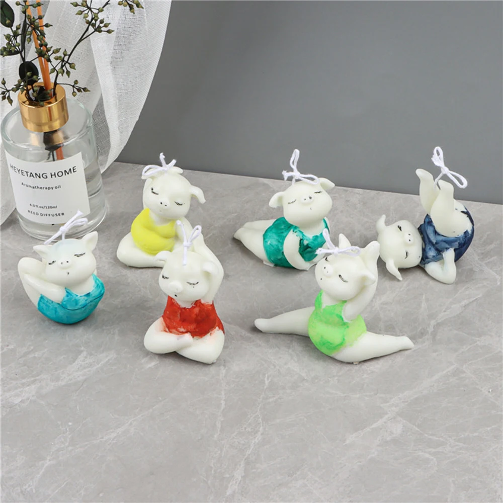 Yoga Pig Silicon Candle Mold DIY Animal Lotus Asana Sport Meditation Calm Pose Plaster Aromatherapy Mould Gift for Decor
Yoga Pig Silicon Candle Mold DIY Animal Lotus Asana Sport Meditation Calm Pose Plaster Aromatherapy Mould Gift for Decor