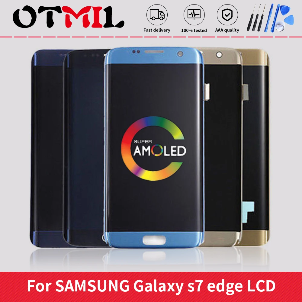 ЖК-дисплей Amoled 5,5 дюйма для Samsung Galaxy S7 edge G935 G935F, ЖК-дисплей с сенсорным экраном и дигитайзером в сборе с живыми тенями и рамкой
ЖК-дисплей Amoled 5,5 дюйма для Samsung Galaxy S7 edge G935 G935F, ЖК-дисплей с сенсорным экраном и дигитайзером в сборе с живыми тенями и рамкой