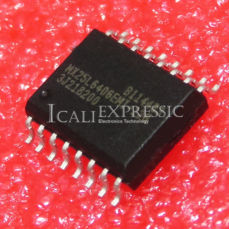 5 шт. MX25L6406EMI-12G MX25L6406EMI MX25L6406 лапками углублением SOP-16 в наличии
5 шт. MX25L6406EMI-12G MX25L6406EMI MX25L6406 лапками углублением SOP-16 в наличии