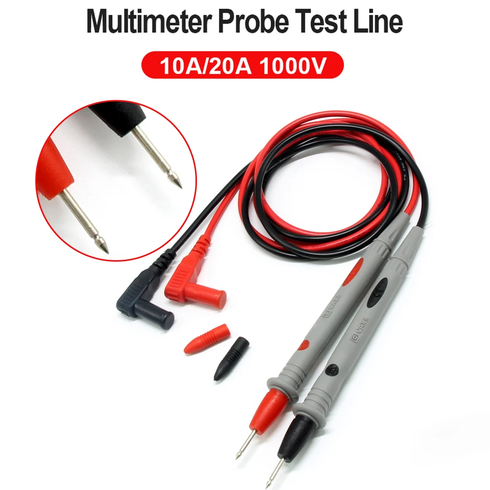 Multimeter Test Leads Universal Cable 1000V 20A 10A Measuring Probes Pen For Multi-Meter Tester Wire Tips
Multimeter Test Leads Universal Cable 1000V 20A 10A Measuring Probes Pen For Multi-Meter Tester Wire Tips