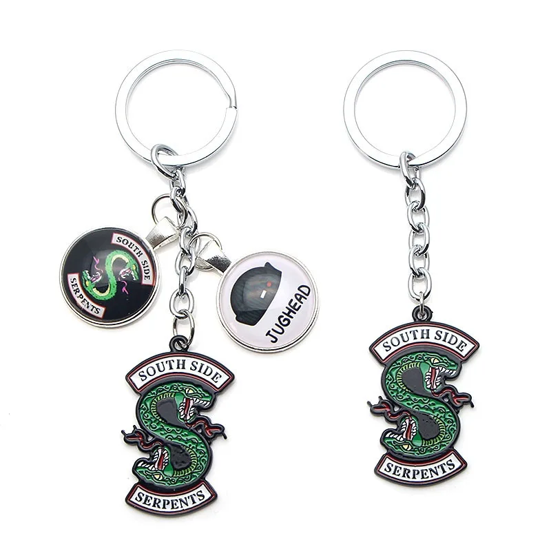 Wholesale 20pcs/lot South Side Serpents Metal Keychain Alloy Keys Ring For Girls Bag Pendant Key Holder Car key Rings
Wholesale 20pcs/lot South Side Serpents Metal Keychain Alloy Keys Ring For Girls Bag Pendant Key Holder Car key Rings