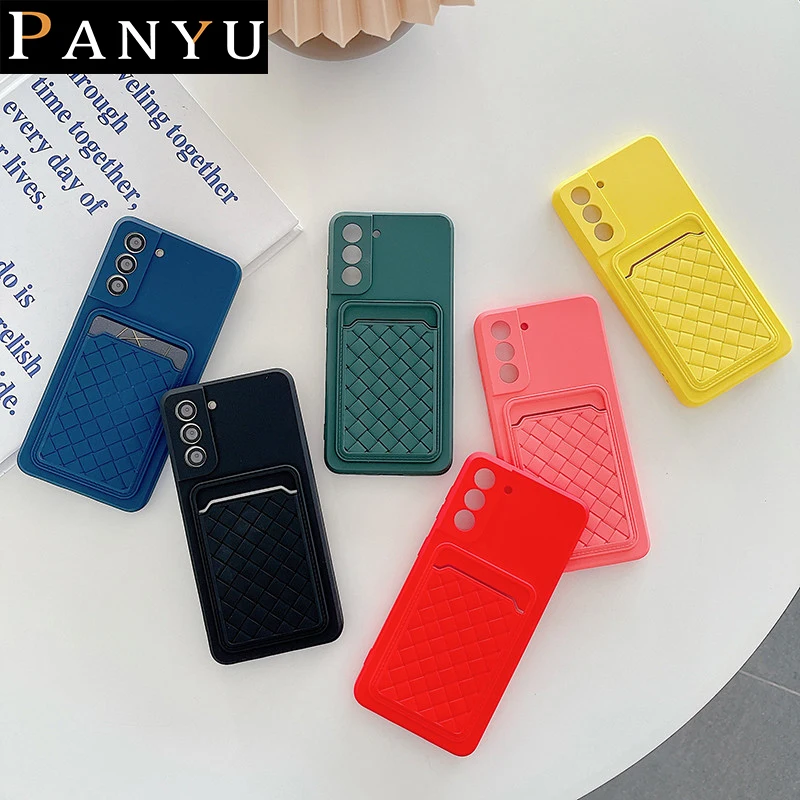 Weave Card Pocket Phone Case For For Samsung Galaxy M32 A30s A22 S21 Plus Ultra FE M51 M31s M30s M21 M02s M10s A32 A52 A72 4G 5G
Weave Card Pocket Phone Case For For Samsung Galaxy M32 A30s A22 S21 Plus Ultra FE M51 M31s M30s M21 M02s M10s A32 A52 A72 4G 5G