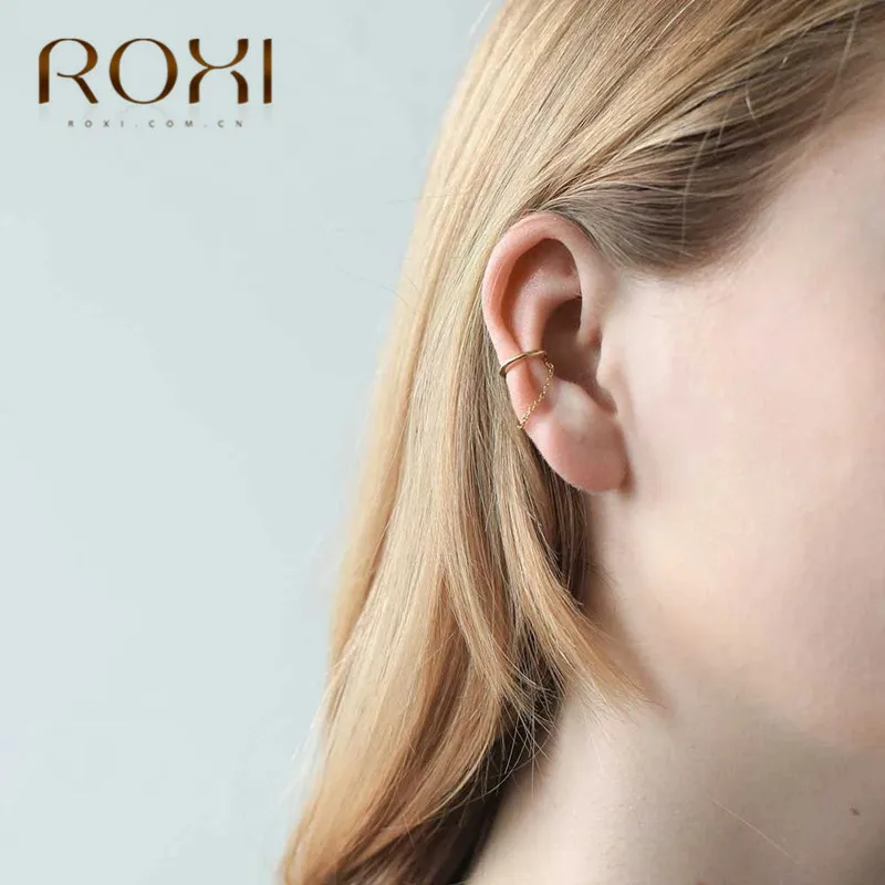 ROXI 925 Sterling Silver Ear Cuff Clip Chain Tassel Earring For Women Korean Indian Jewelry Femme 2019 Earcuff Punk Long Earring
ROXI 925 Sterling Silver Ear Cuff Clip Chain Tassel Earring For Women Korean Indian Jewelry Femme 2019 Earcuff Punk Long Earring