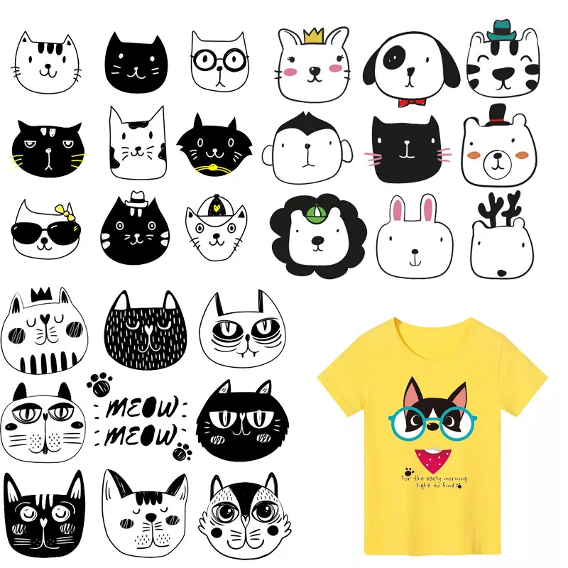 cute Small Animal Cats iron on patches transfer fusible clothing decor kids DIY Tops badges backpack stickers T-shirt Print E
cute Small Animal Cats iron on patches transfer fusible clothing decor kids DIY Tops badges backpack stickers T-shirt Print E