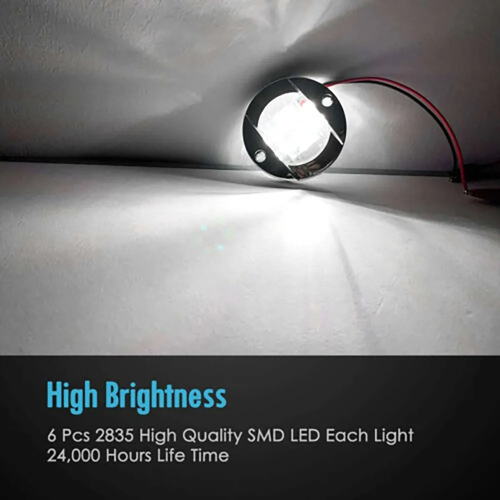 LED Boat Stern Lights Marine Waterproof White 4 Pcs Accessories Cabin Deck Courtesy Light Decorative Lights Parts Round Durable
LED Boat Stern Lights Marine Waterproof White 4 Pcs Accessories Cabin Deck Courtesy Light Decorative Lights Parts Round Durable