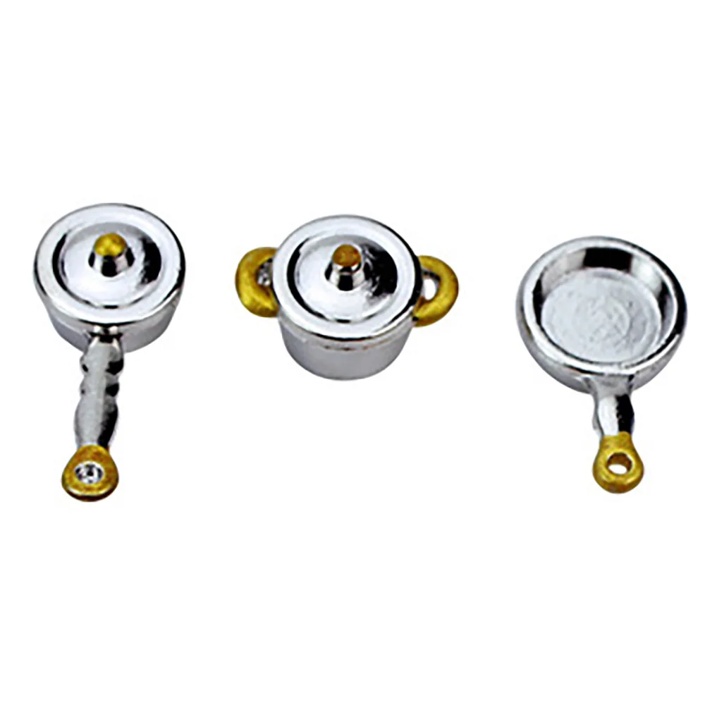 3Pcs 1/12 Doll House Miniature Pan Soup Pot Set Simulation Kitchen Utensils Model Toys for Mini Decoration Dollhouse Accessories
3Pcs 1/12 Doll House Miniature Pan Soup Pot Set Simulation Kitchen Utensils Model Toys for Mini Decoration Dollhouse Accessories