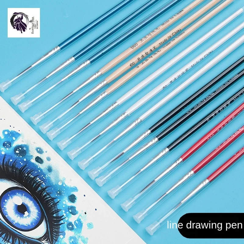 Wei Zhuang Multicolor Nylon Line Marker Gouache Watercolor Oil Painting Hand-painted Fine Brush Nail Line Marker 10 A Box
Wei Zhuang Multicolor Nylon Line Marker Gouache Watercolor Oil Painting Hand-painted Fine Brush Nail Line Marker 10 A Box