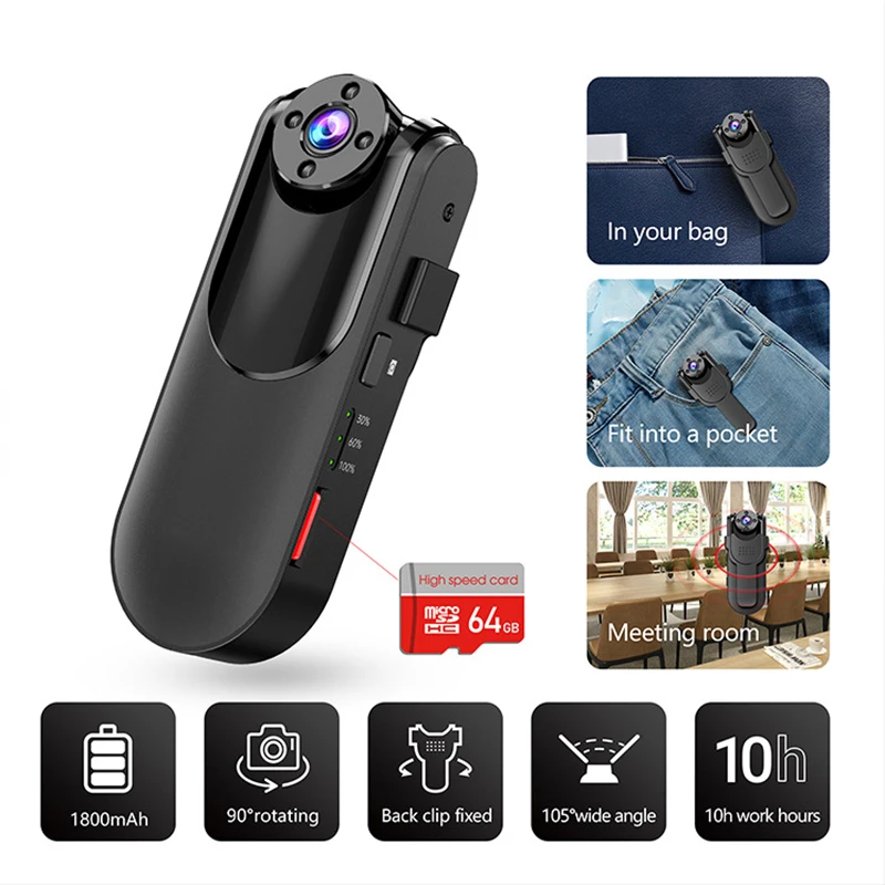 Newest Body Camera Mini Camera Portable Digital Video Recorder Night Vision Mini Camcorder Micro DV Cam
Newest Body Camera Mini Camera Portable Digital Video Recorder Night Vision Mini Camcorder Micro DV Cam