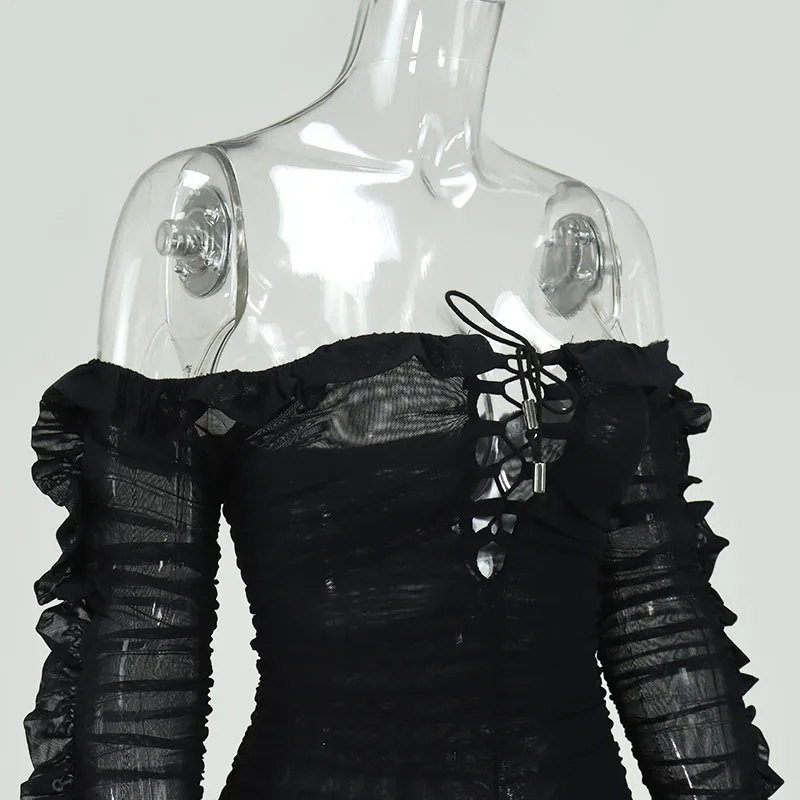 Mini dress sexy summer dew shoulder fall butterfly cuff strap casual dress
Mini dress sexy summer dew shoulder fall butterfly cuff strap casual dress