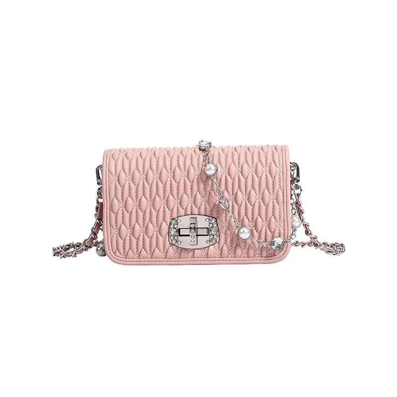 Shoulder Crossbody Pearl Chain Bags Luxury Brand Designer Purses Small Square Bag Top Quality Crossbody Bag for Woman 2021
Shoulder Crossbody Pearl Chain Bags Luxury Brand Designer Purses Small Square Bag Top Quality Crossbody Bag for Woman 2021