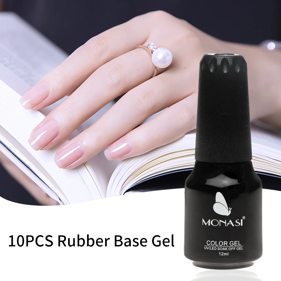 MONASI 10PCS Rubber Base Coat 12ml Gel Polish Semi Permanant UV Gel Varnishes For Nails 2021 Long Lasting Nail Art Manicure
MONASI 10PCS Rubber Base Coat 12ml Gel Polish Semi Permanant UV Gel Varnishes For Nails 2021 Long Lasting Nail Art Manicure