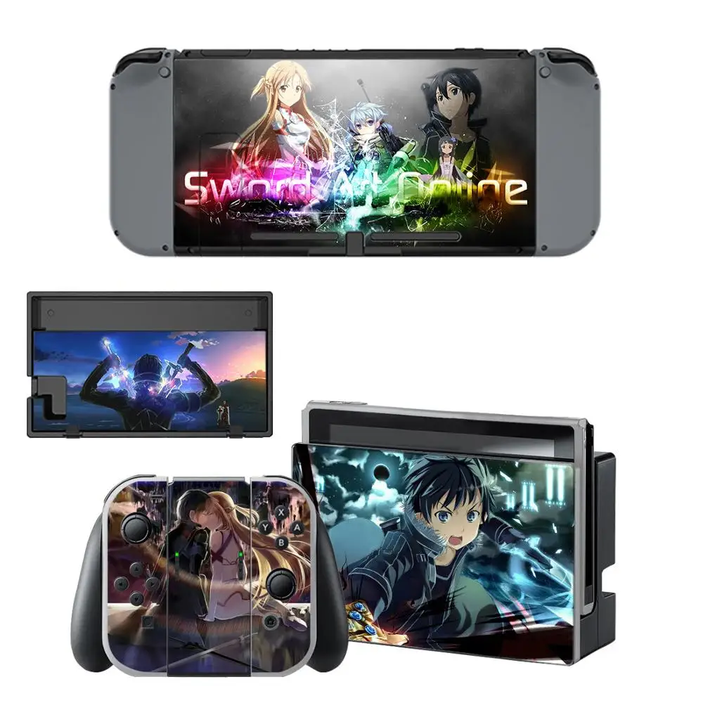 Sword Art Online наклейка для Nintendo Switch s скины консоли и контроллера Joy-Con | Электроника