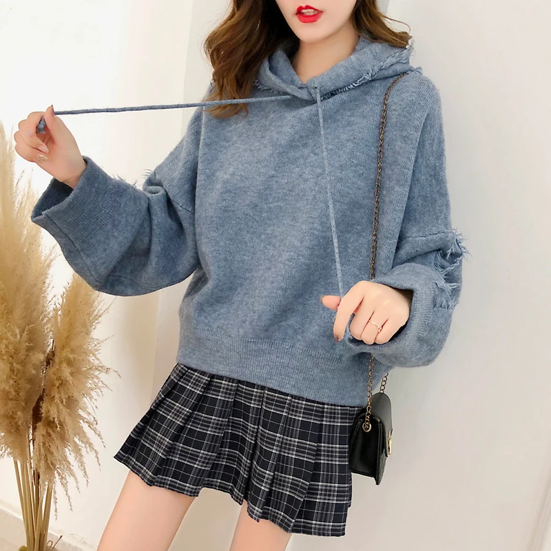H.SA 2019 Sweater and Pullovers Hooded Sweater Jumpers Lantern Sleeve Oversized Chic Casual Sweater Tops Pull Femme Hiver
H.SA 2019 Sweater and Pullovers Hooded Sweater Jumpers Lantern Sleeve Oversized Chic Casual Sweater Tops Pull Femme Hiver