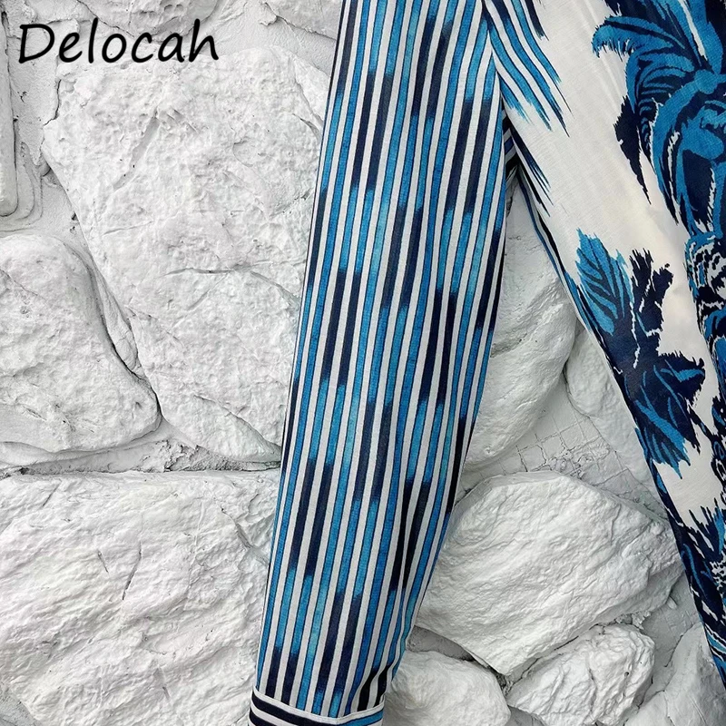 Delocah New 2021 Summer Women Fashion DesignerLoose Shirts Long Sleeve Striped Printed Single Breasted Casual Cotton Blouses
Delocah New 2021 Summer Women Fashion DesignerLoose Shirts Long Sleeve Striped Printed Single Breasted Casual Cotton Blouses
