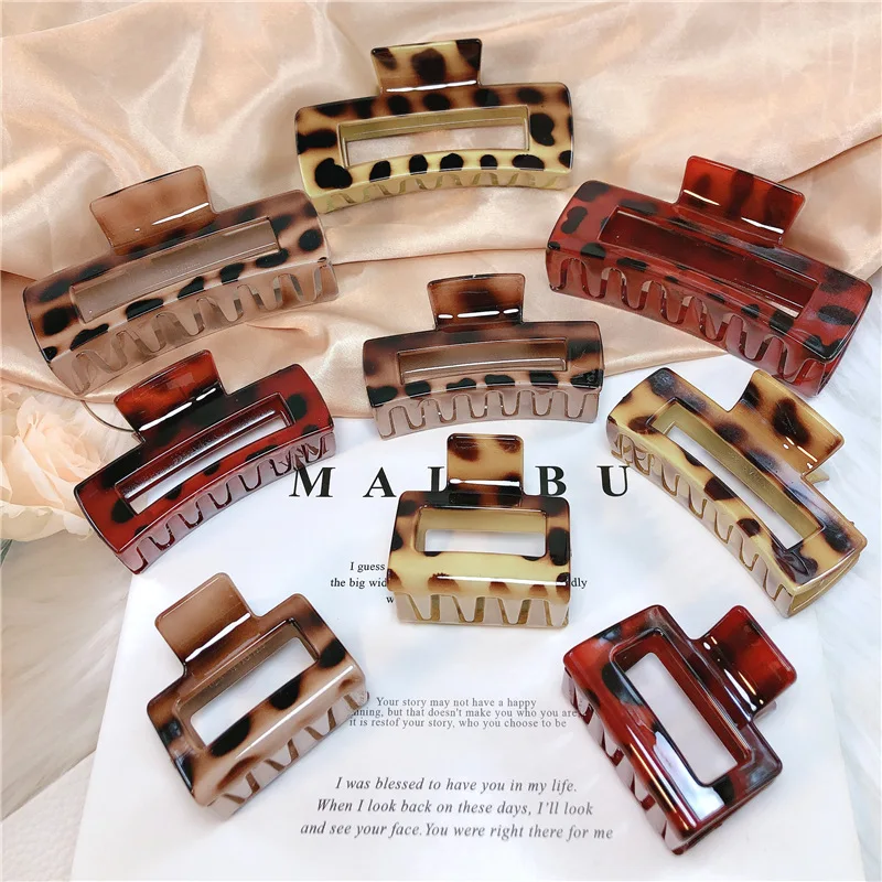 Leopard Print Acrylic Hairpins Hair Clip Crab Plastic Geometric Hair Claws for Women Girl Hair Accessories Headdress Party Gifts
Leopard Print Acrylic Hairpins Hair Clip Crab Plastic Geometric Hair Claws for Women Girl Hair Accessories Headdress Party Gifts