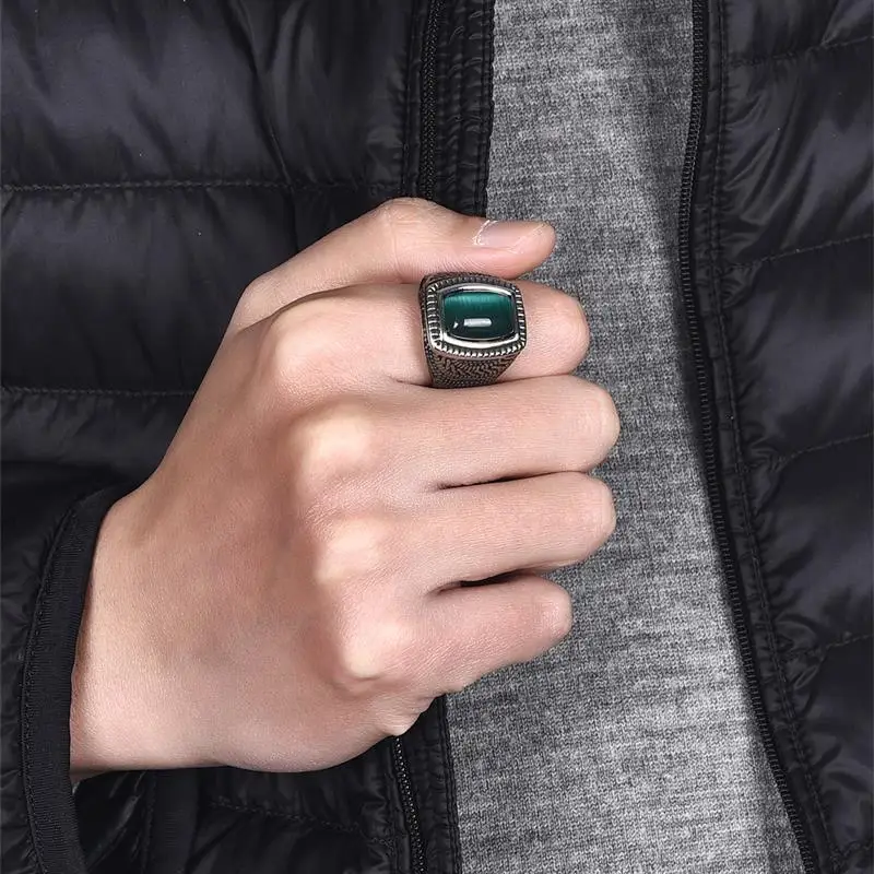 2021 Charm Men Ring Stainless Steel Green Blue Stone Rings Hiphop Fashion Jewelry Accessories Wholesale Male Women Wedding Gift
2021 Charm Men Ring Stainless Steel Green Blue Stone Rings Hiphop Fashion Jewelry Accessories Wholesale Male Women Wedding Gift