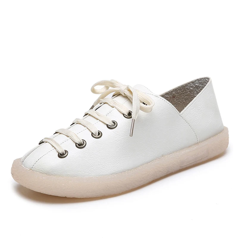 Spring Autumn Fashion One-step Women Shoes Outdoor PU Soft Sole Solid Color Flat Bottom All-match Shoelace Casual Shoes Women
Spring Autumn Fashion One-step Women Shoes Outdoor PU Soft Sole Solid Color Flat Bottom All-match Shoelace Casual Shoes Women