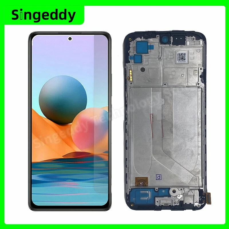 ЖК-дисплей и дигитайзер сенсорного экрана в сборе для Xiaomi Redmi Note 10 Note 10S, запасные части с рамкой 6,43 дюйма 1080x2400
ЖК-дисплей и дигитайзер сенсорного экрана в сборе для Xiaomi Redmi Note 10 Note 10S, запасные части с рамкой 6,43 дюйма 1080x2400