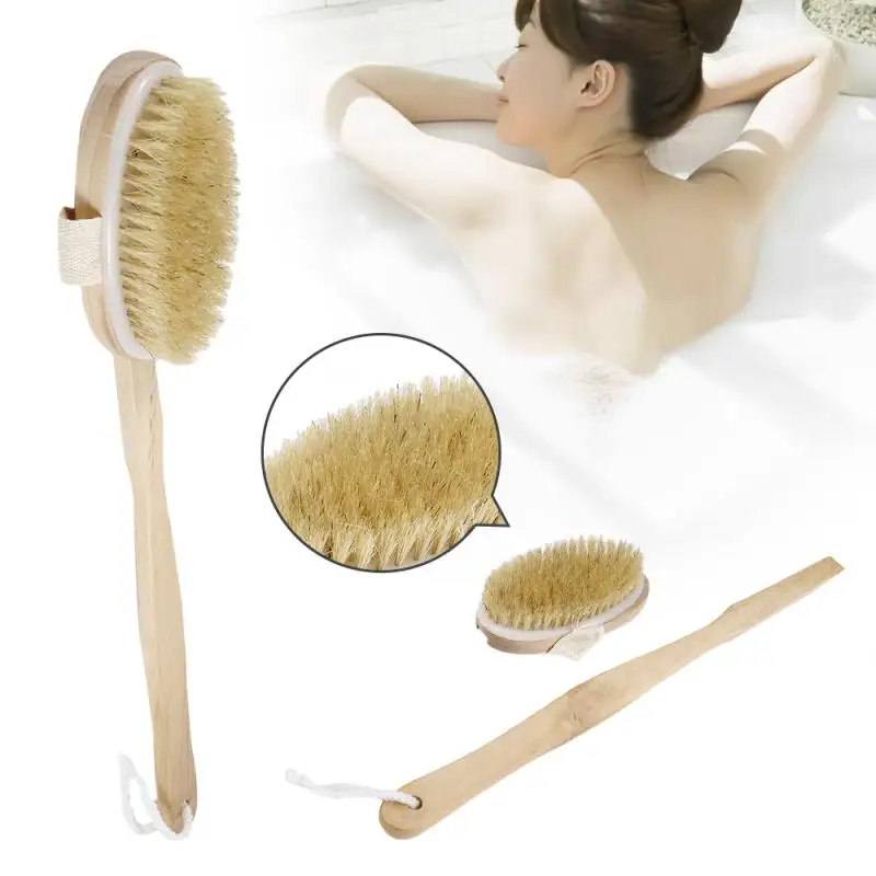 Bathroom Body Brushes Long Handle Bath Natural Bristles Brushes Exfoliating Massager With Wooden Handle Dry Brushing Shower Tool
Bathroom Body Brushes Long Handle Bath Natural Bristles Brushes Exfoliating Massager With Wooden Handle Dry Brushing Shower Tool