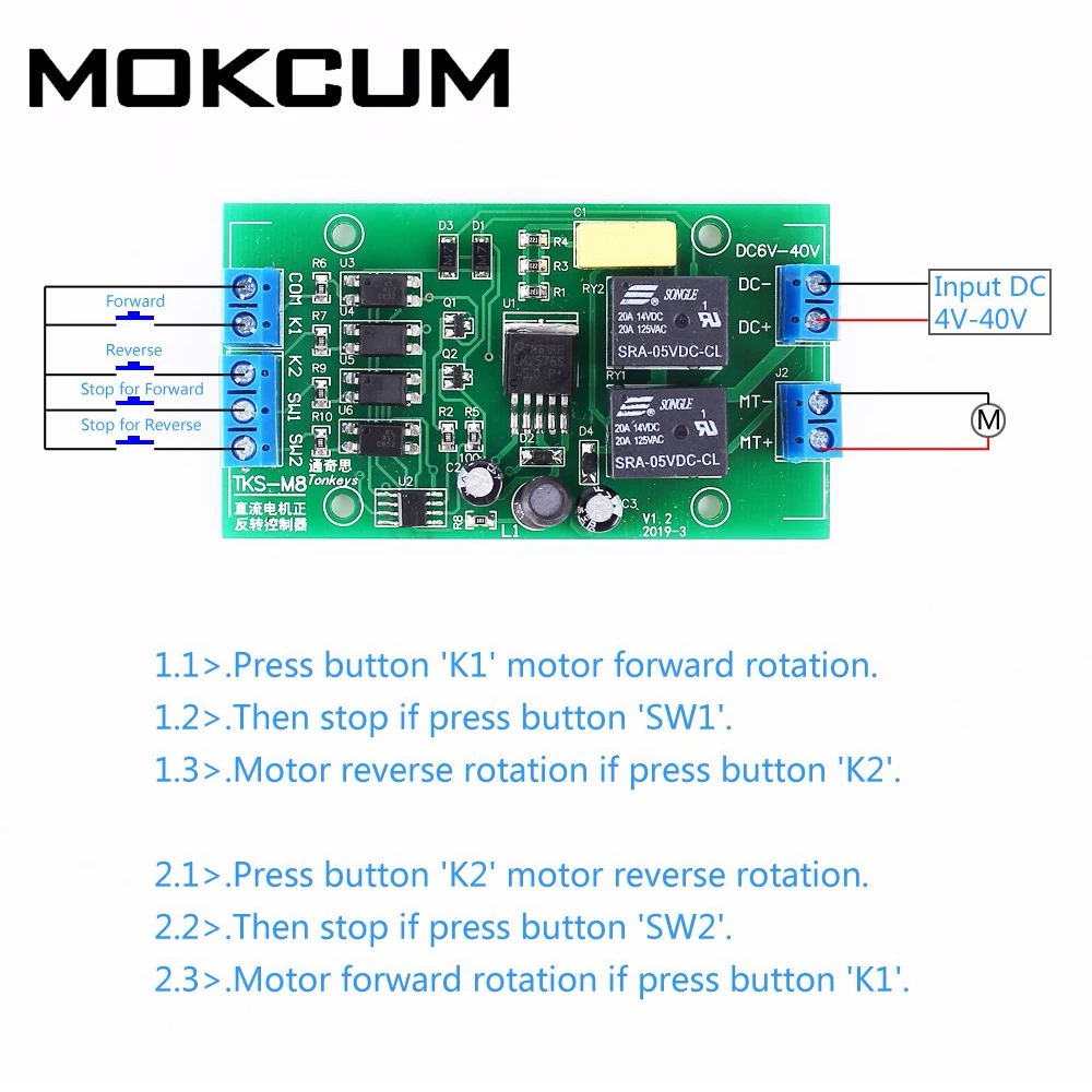 DC 5V 12V 24V DC Motor Forward and Reverse Controller 20A High Current with Limit Relay Driver Lifting Control Board
DC 5V 12V 24V DC Motor Forward and Reverse Controller 20A High Current with Limit Relay Driver Lifting Control Board