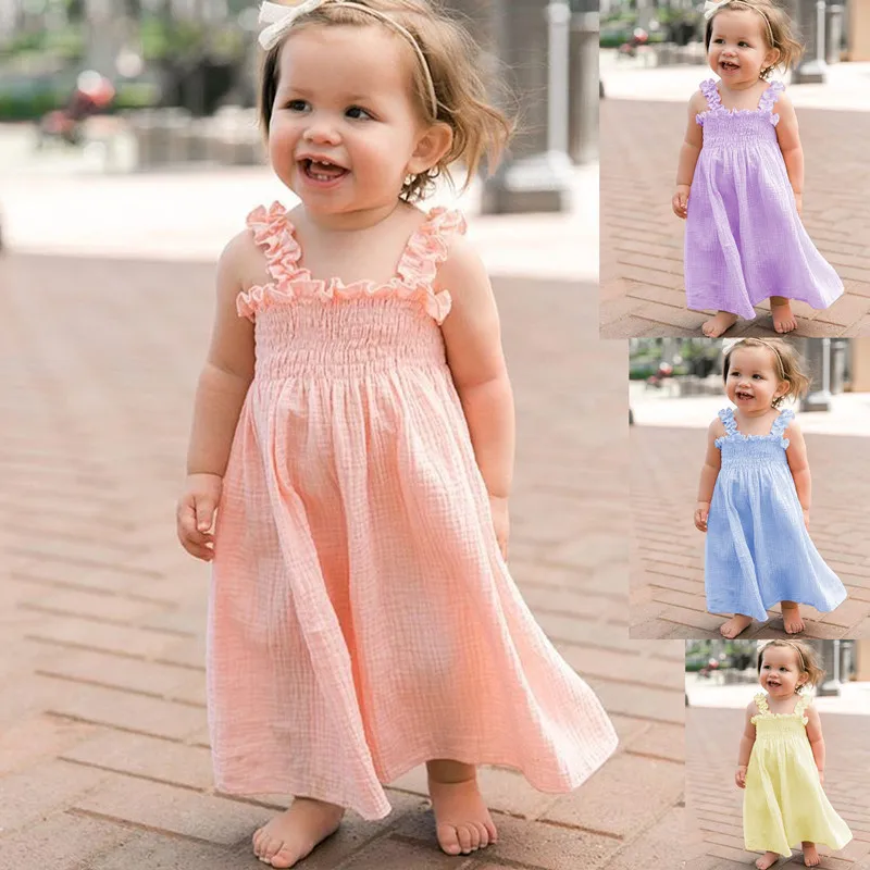 Infant Baby Girls Birthday Dress For Newborns Cotton Sleeveless Suspender Dresses Costume New Born Clothes
Infant Baby Girls Birthday Dress For Newborns Cotton Sleeveless Suspender Dresses Costume New Born Clothes