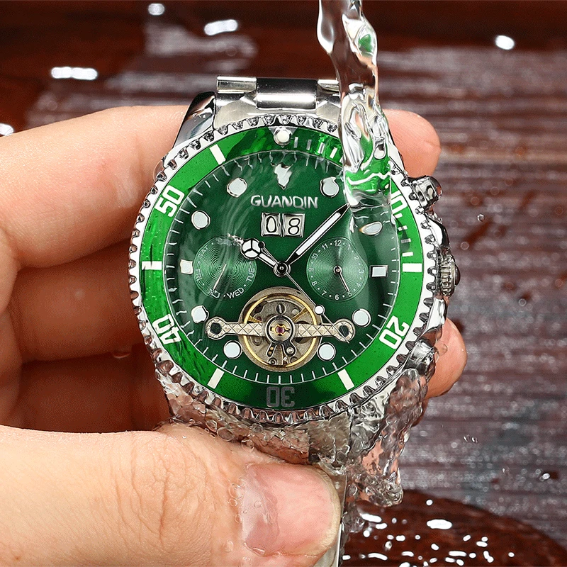 GUANQIN Automatic Mechanical Tourbillon Watch Men Skeleton Movement Mens Watch Waterproof Swimming Watches relogio masculino
GUANQIN Automatic Mechanical Tourbillon Watch Men Skeleton Movement Mens Watch Waterproof Swimming Watches relogio masculino