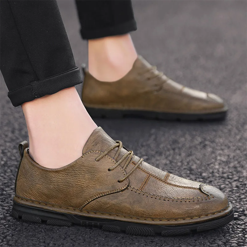 Men Shoes Luxury Brand Fashion lace up Black Sneakers Men genuine Leather Breathable Footwear Male Men shoes Sapato Masculino o4
Men Shoes Luxury Brand Fashion lace up Black Sneakers Men genuine Leather Breathable Footwear Male Men shoes Sapato Masculino o4