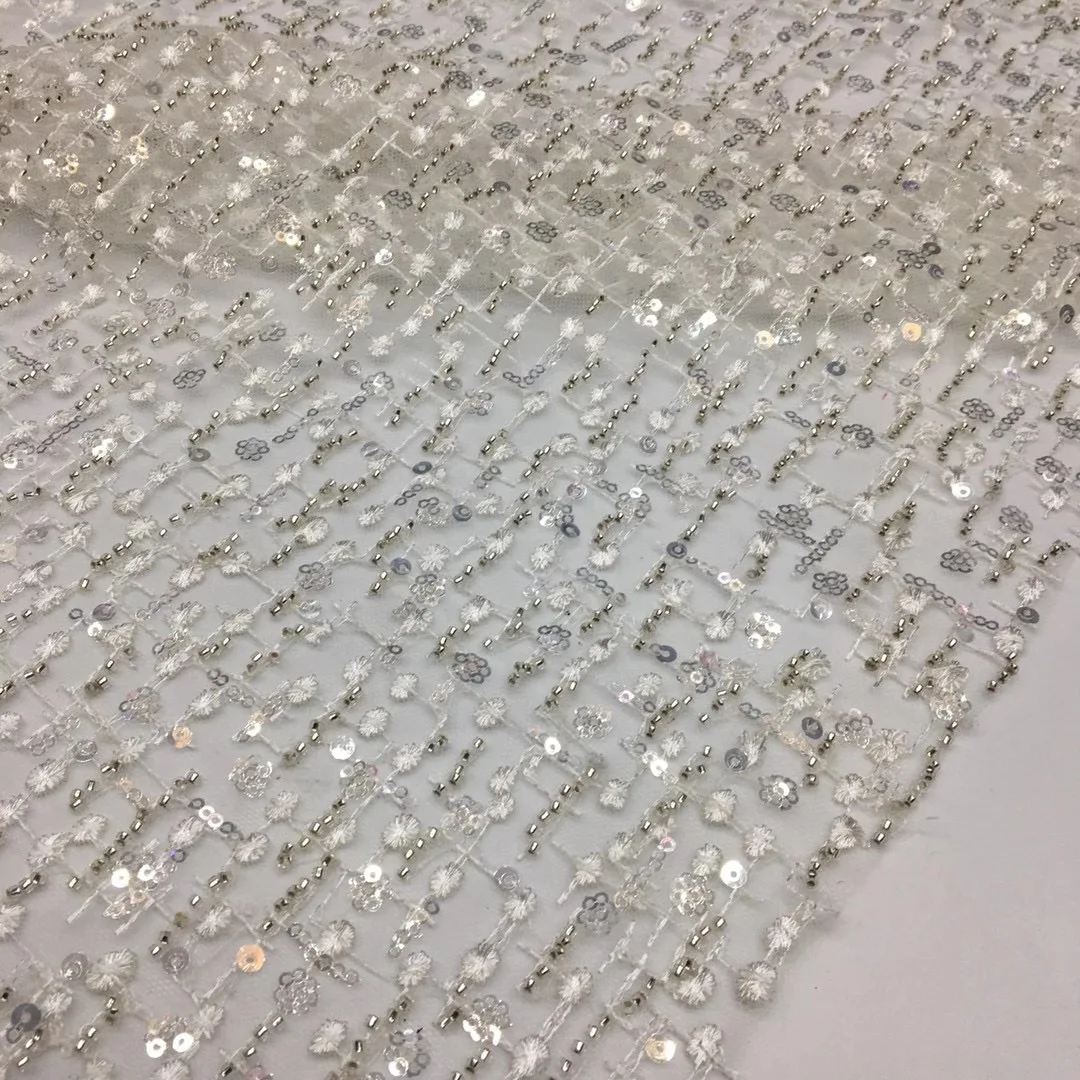 2021 French beaded sequin lace fabric 5 yards high quality fashion embroidered tulle lace fabric XX-y35293
2021 French beaded sequin lace fabric 5 yards high quality fashion embroidered tulle lace fabric XX-y35293