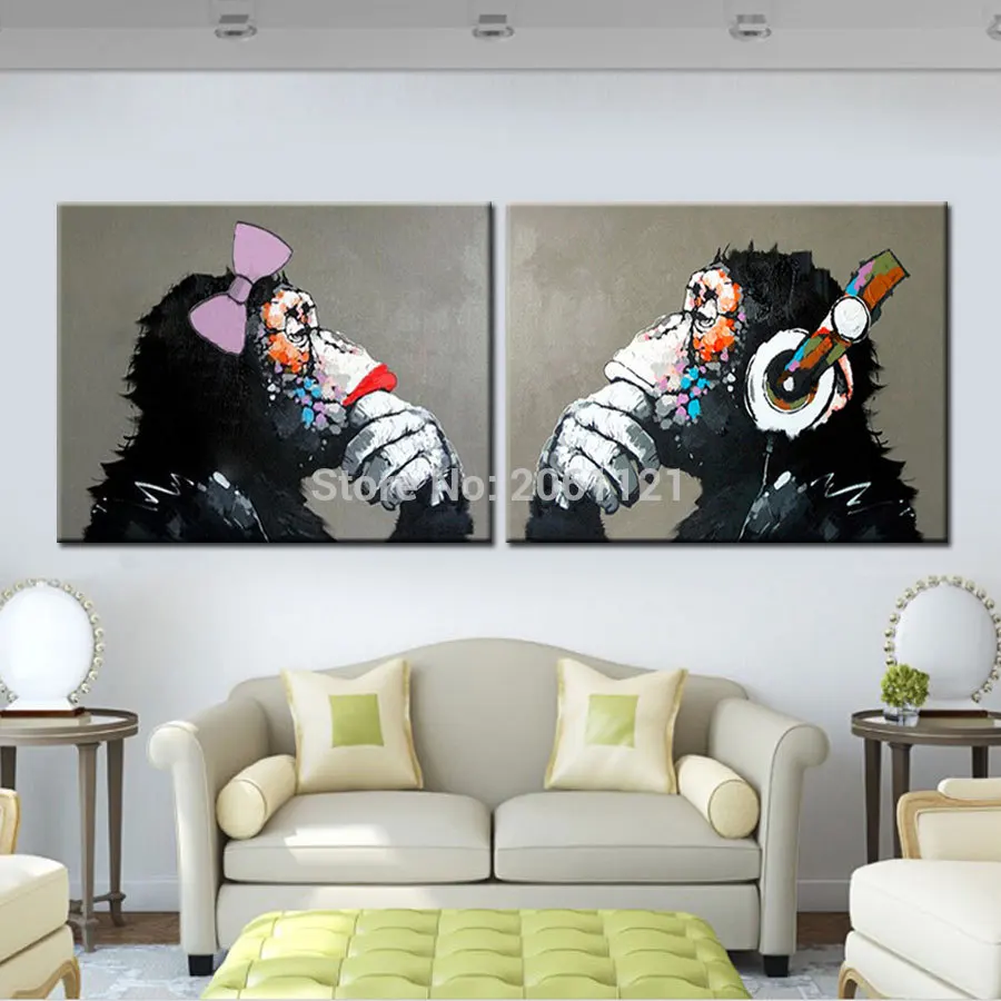 handmade funny couple monkey Gorilla orang painting special gift for parents lover canvas oil painting GRAY animal wall art
handmade funny couple monkey Gorilla orang painting special gift for parents lover canvas oil painting GRAY animal wall art