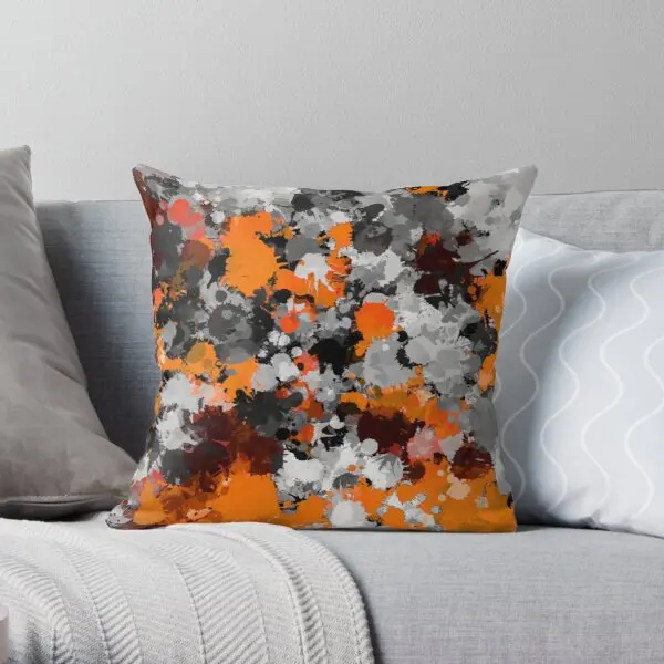Orange and Grey Paint Splatter Soft Decorative Throw Pillow Cover for Home 45cmX45cm(18inchX18inch) Pillows NOT Included
Orange and Grey Paint Splatter Soft Decorative Throw Pillow Cover for Home 45cmX45cm(18inchX18inch) Pillows NOT Included