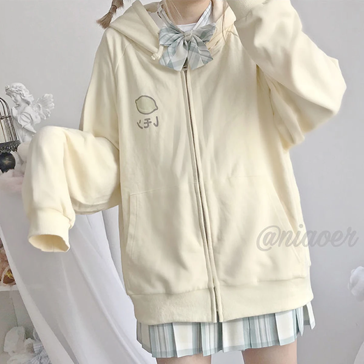 Harajuku Kawaii Fruit Print Cardigan Hoodie Preppy Style Oversized Long Sleeve Sweatshirt Korean Fashion Women Tops Fall 2021
Harajuku Kawaii Fruit Print Cardigan Hoodie Preppy Style Oversized Long Sleeve Sweatshirt Korean Fashion Women Tops Fall 2021