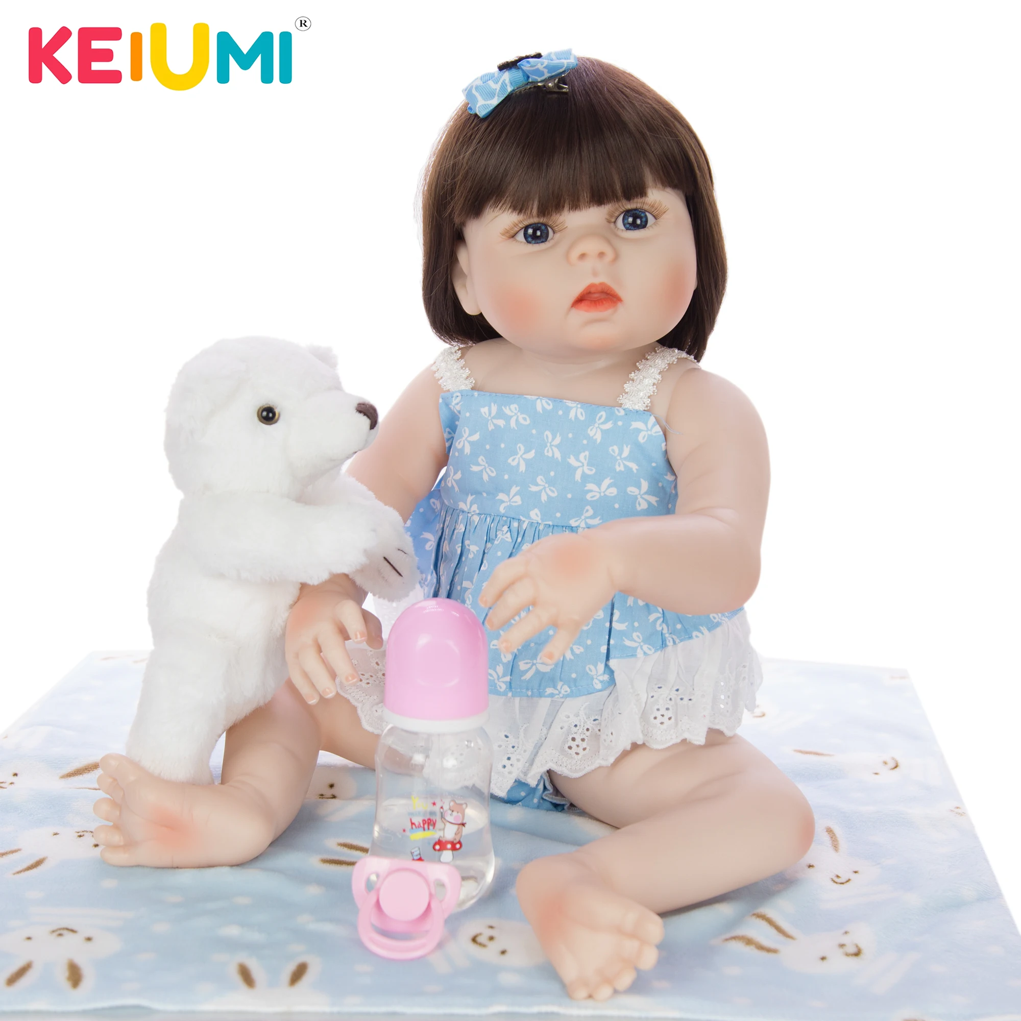 KEIUMI 23 дюйма Новое поступление детские куклы для новорожденных цельное