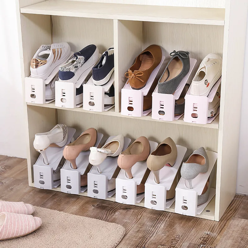 4 PCS Simple Adjustable Shoe Rack Economical Integrated Double-layer Shoe Support Household Shoe Cabinet Shoe Display Storage
4 PCS Simple Adjustable Shoe Rack Economical Integrated Double-layer Shoe Support Household Shoe Cabinet Shoe Display Storage