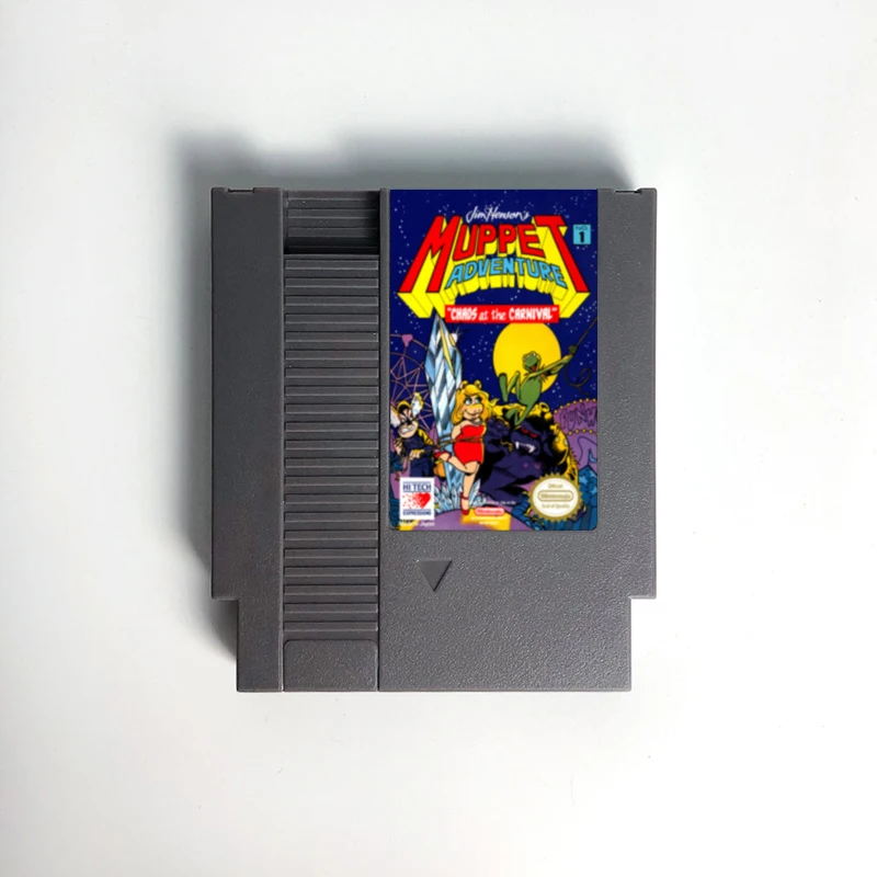 Jim Henson's Muppet Adventure Chaos at the Carnival Game Cartridge For NES Console 72 Pins
Jim Henson's Muppet Adventure Chaos at the Carnival Game Cartridge For NES Console 72 Pins