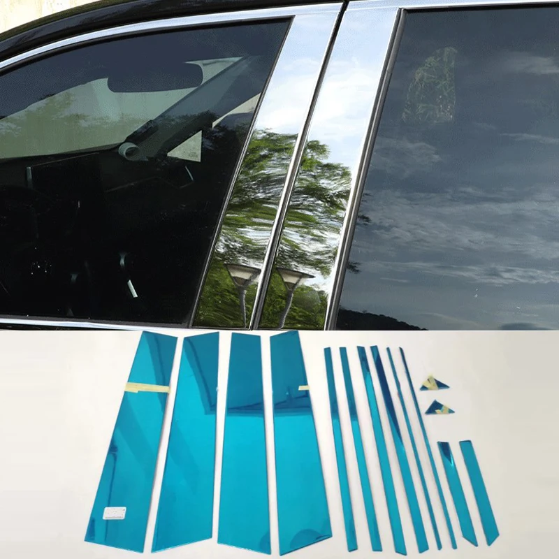 

14 шт., накладки на окна автомобиля из нержавеющей стали для Toyota RAV4 2020