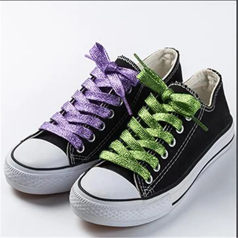 1 Pair Shiny Thread Shoelaces Glitter Flat Shoelaces Sparkly Bootlaces Colors Shimmering 110cm Shoe Laces Colored
1 Pair Shiny Thread Shoelaces Glitter Flat Shoelaces Sparkly Bootlaces Colors Shimmering 110cm Shoe Laces Colored